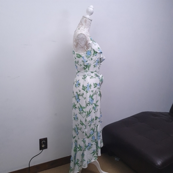 Disney Princess Floral Rose Ruffle Chiffon Dress Size M - Picture 4 of 16